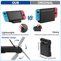 innoAura Switch Dokkoló Állomás Nintendo Switch/OLED-hez, 4K HDMI TV Csatlakozással, USB 3.0 és Type-C Töltőporttal, Összecsukható Hordozhat 3