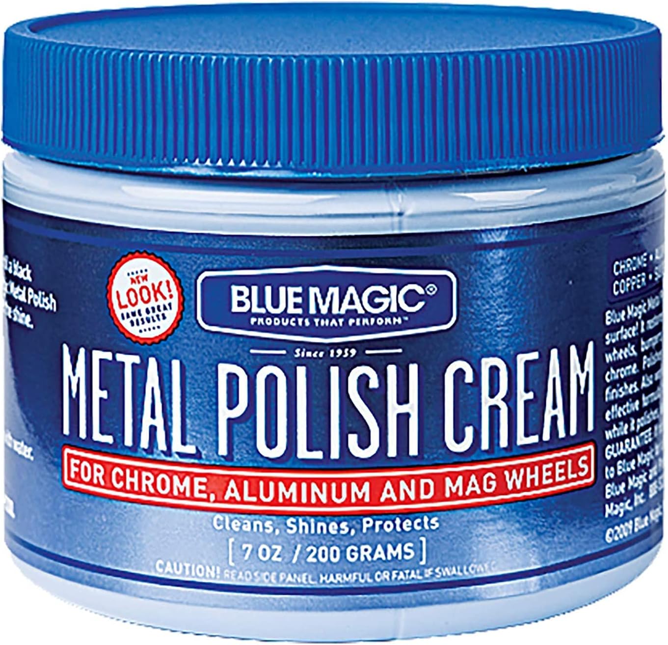 Blue Magic 400 Metal Polish Cream Non-Abrasive Tarnish and Oxidation Remover for Chrome, Aluminium, Brass, Copper, Sterling Silver and Stainless Steel, 7 oz., Pack of 1