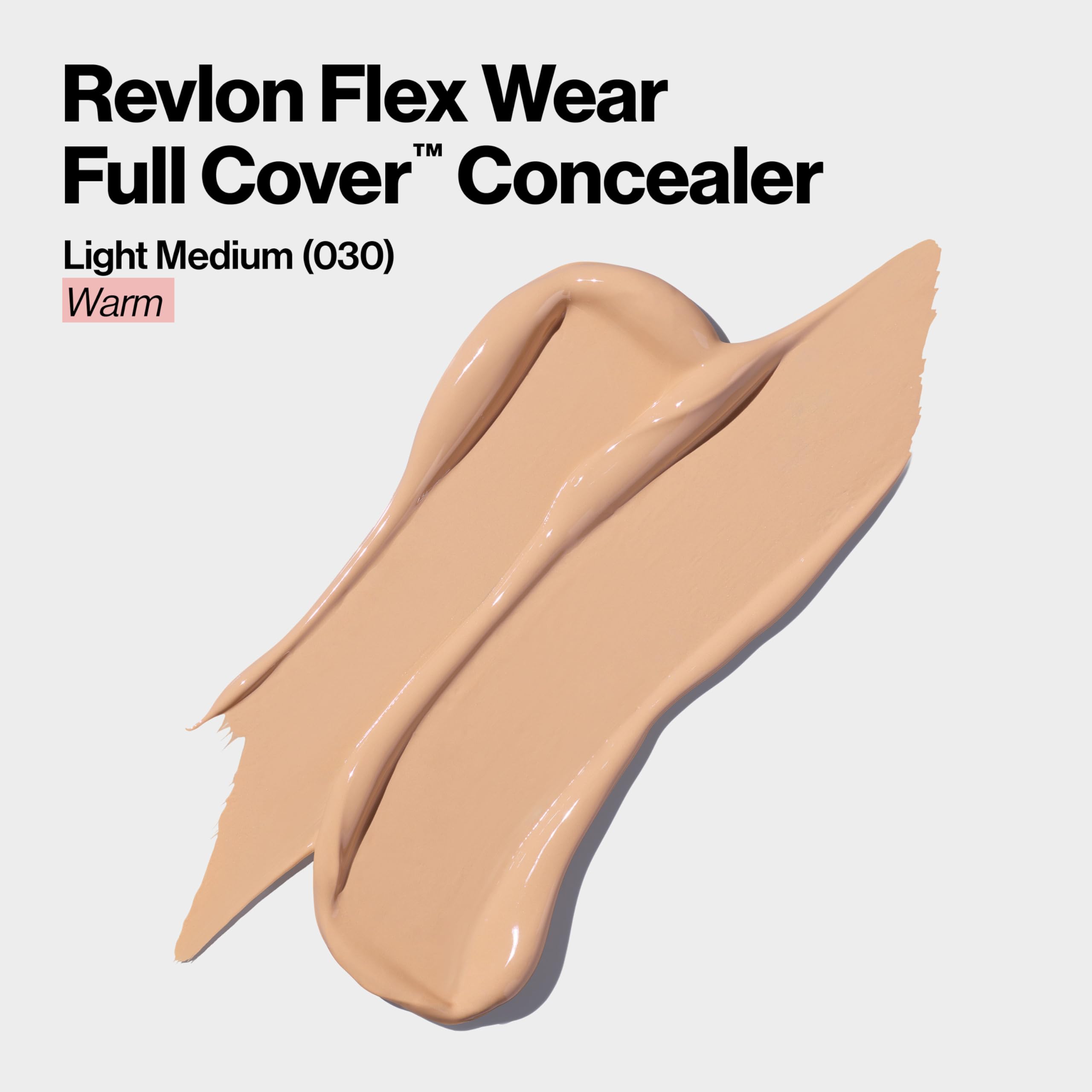 REVLON ColorStay Flex Wear Full Cover Concealer 100% Long-Lasting Coverage with Hyaluronic Acid and Vitamin E, Light Medium, 10 ml - Image 2