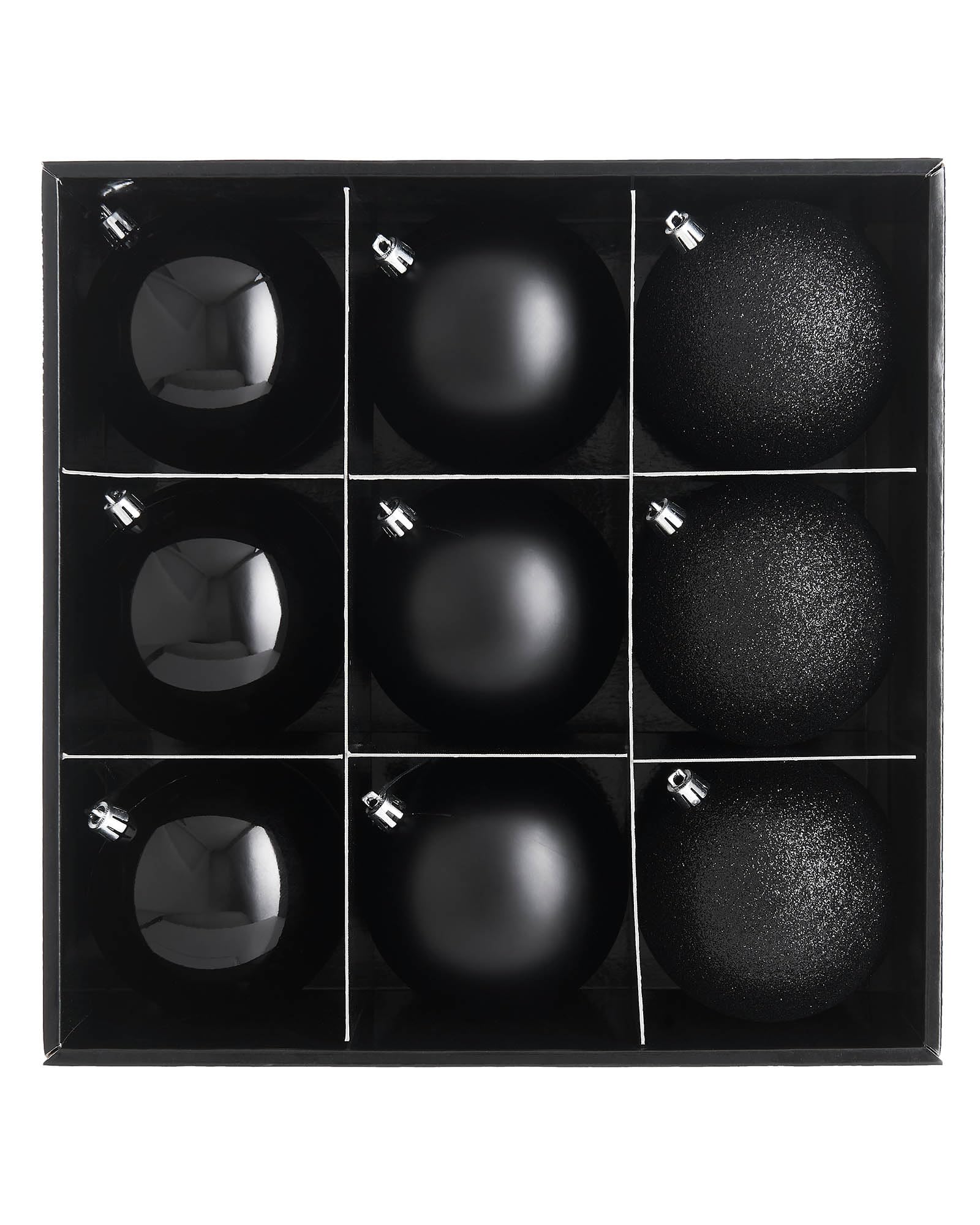 Black Shatterproof Baubles