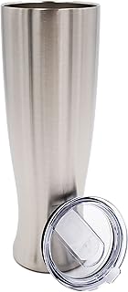 Mason Forge | Stainless Steel Insulated Beer Tumbler | Double Wall Vacuum Insulated | Sweat & Condensation Free | HOT or COLD Beverages | Pilsner Style Glass | 30 Ounce Beer Bomb