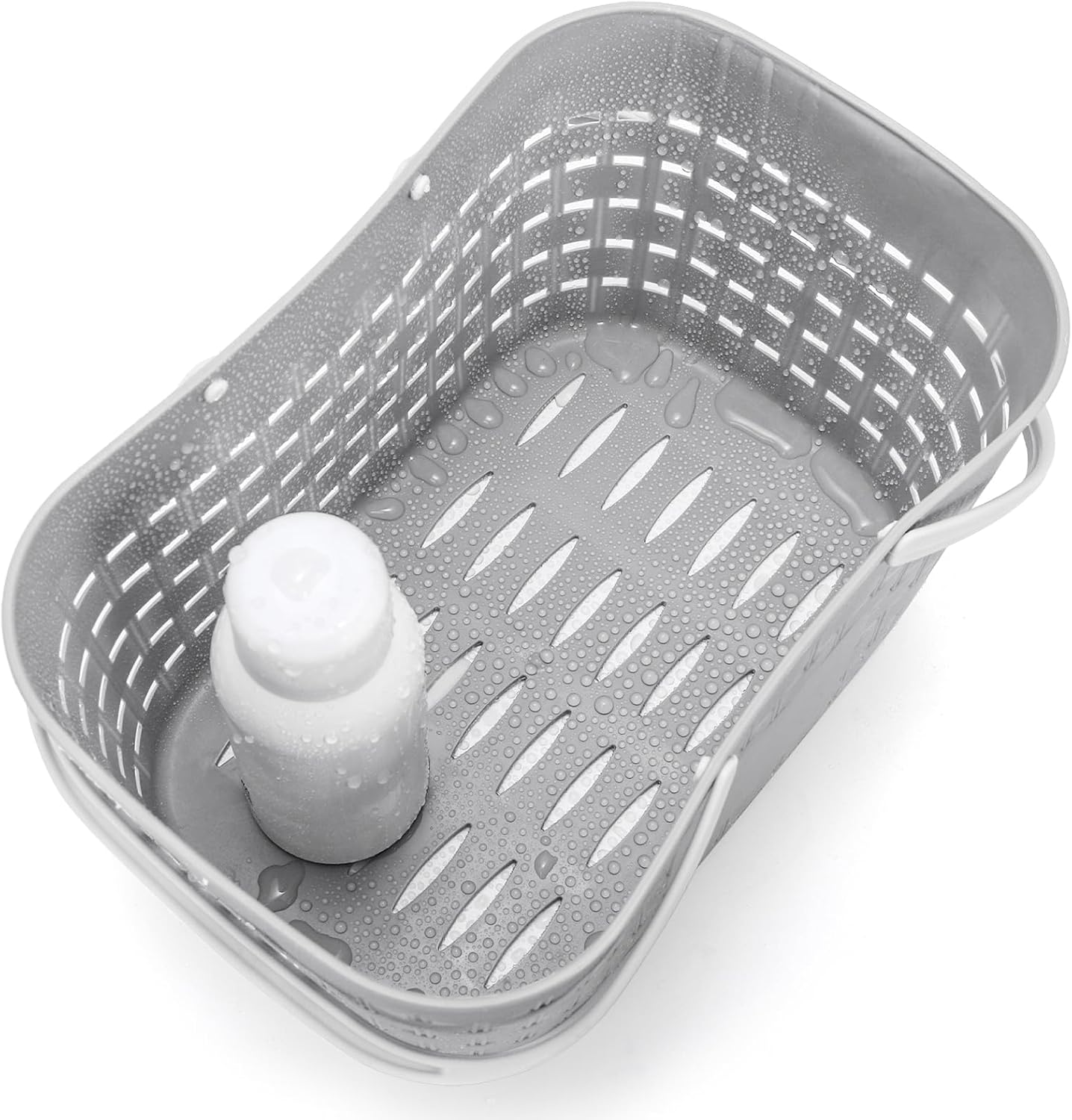 Elsjoy Set of 4 Plastic Shower Caddy Basket, Portable Shower Tote Caddy with Handle and Drainage Holes, Bathroom Carry Caddy for College Dorm, Gym, Camp image 4