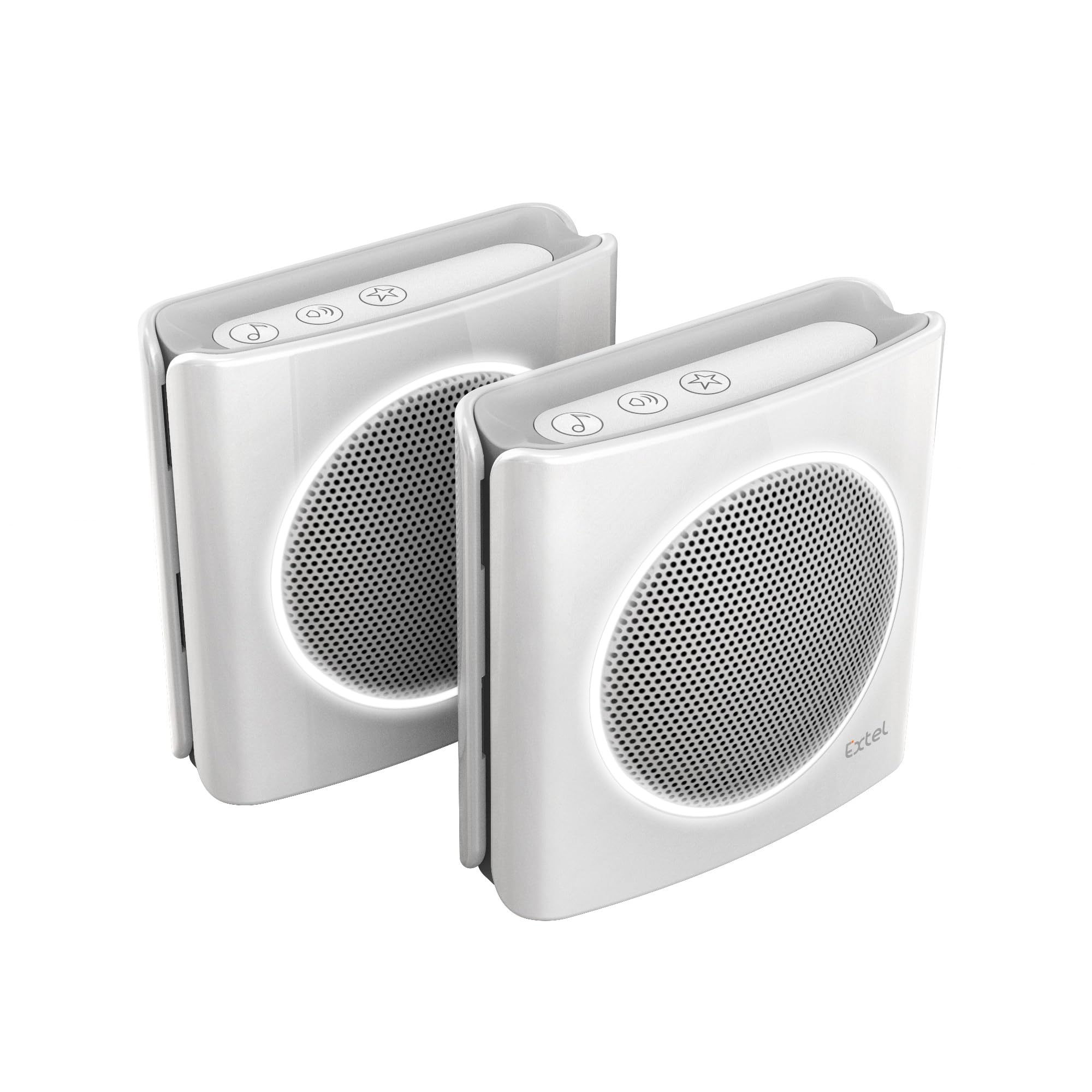 Lot de 2 sonnettes sans fil interconnectées, Facilité d’installation et d’utilisation, personalisation de la sonnette, rapport solidité du produit - Extel diBi Kit - Extel - 081745