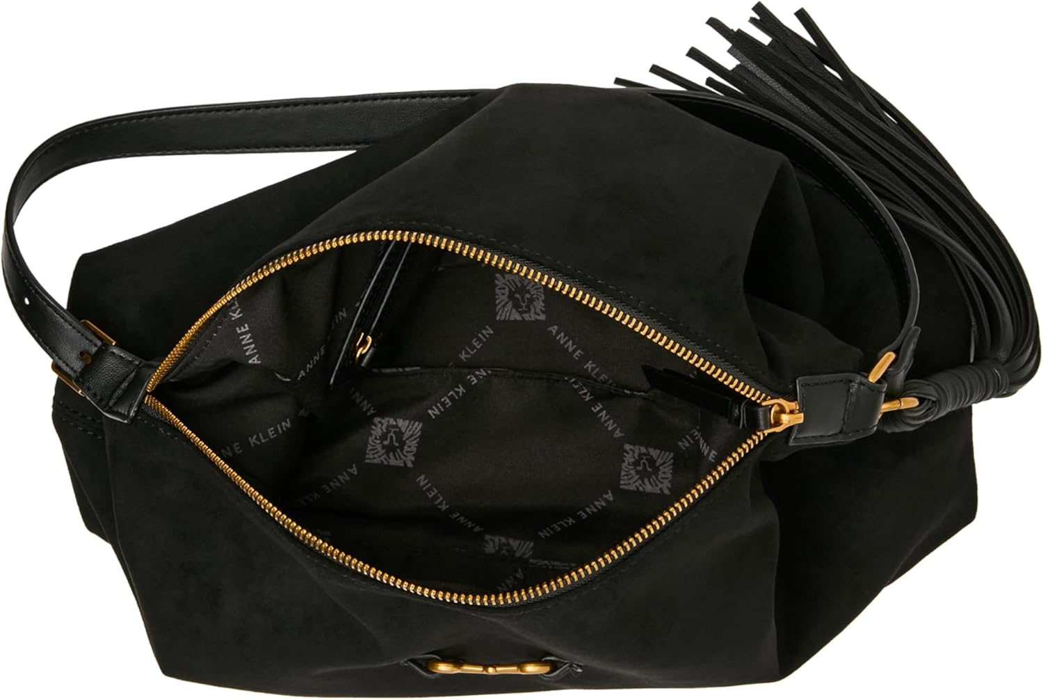 Anne Klein Women's Faux Suede Horsebit Shoulder