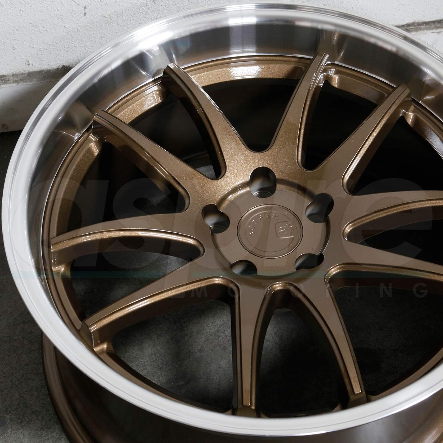 Aodhan DS-02 Custom Wheel - 18x9.5, 30 Offset, 5x114.3 Bolt Pattern, 73.1mm Hub - Bronze with Machined Lip Rim , Gold, Bronze, Copper