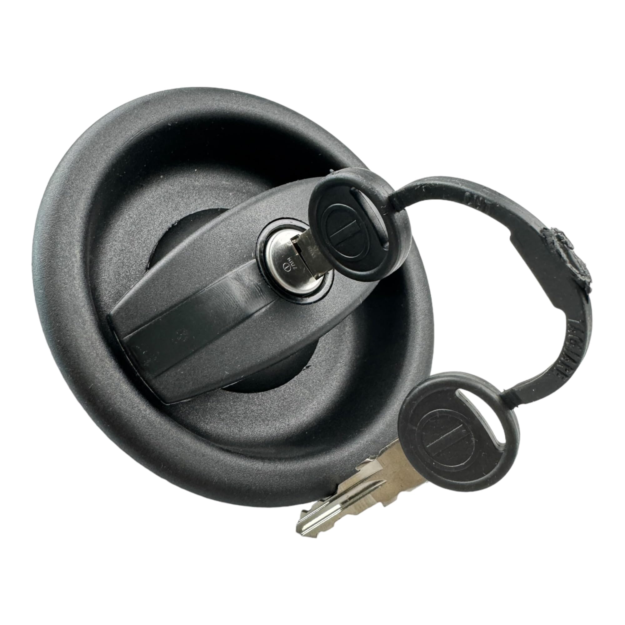 Serrure Intérieure Noire Pour Porte Caravane/camping-car/bateau - Rotation à Droite - Levier Long 90mm