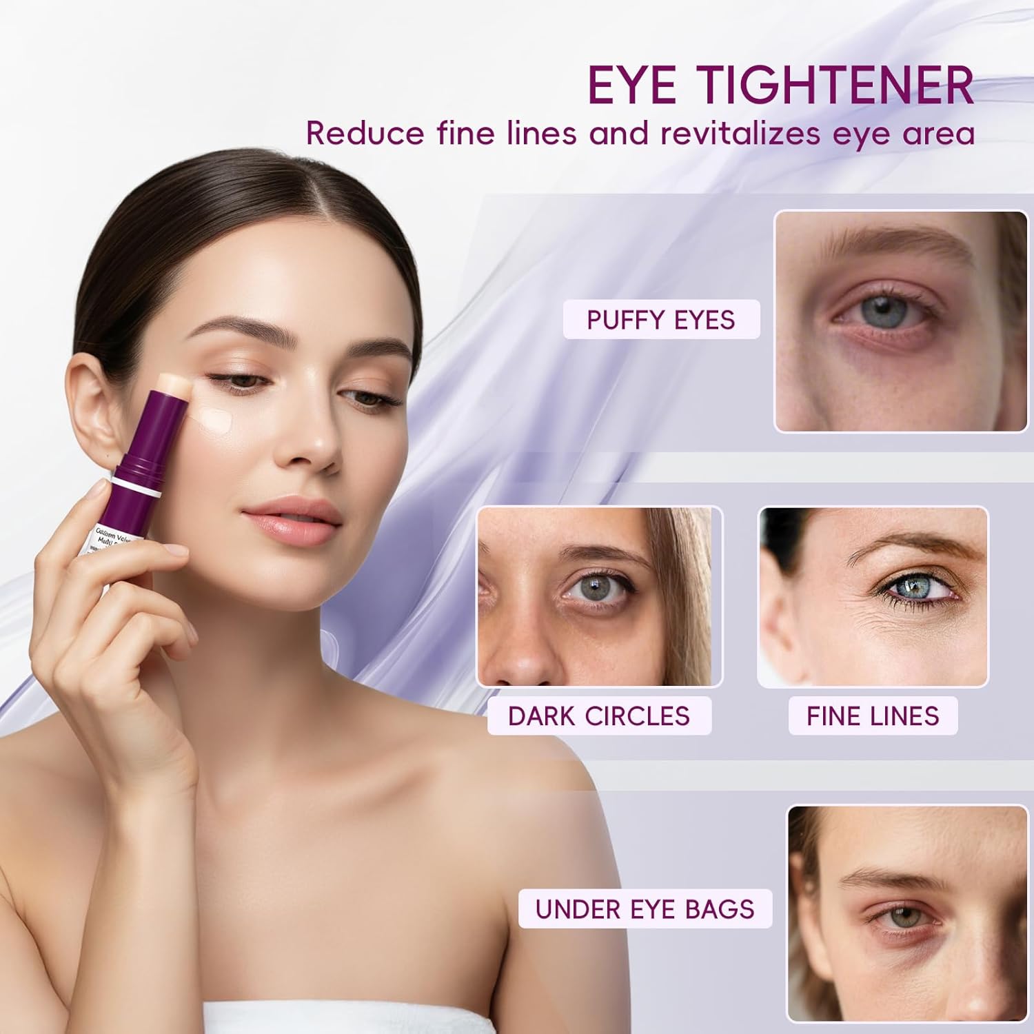 2PCS Cementerre Calcium Multi Balm Stick, Korean Calcium Volume Multi Balm, Collagen Moisturing Stick, Anti-aging, Wrinkles, Sagging, Hydrating, Firming Skin, Suitable for Eyes, Face & Neck-Rose red - Image 7