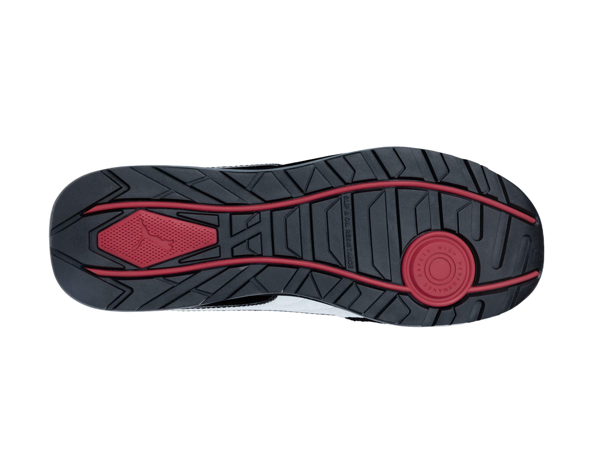 PUMA AIRTWIST Black-Red Low Zapatos de Seguridad Negro-Rojo Tamaño 42