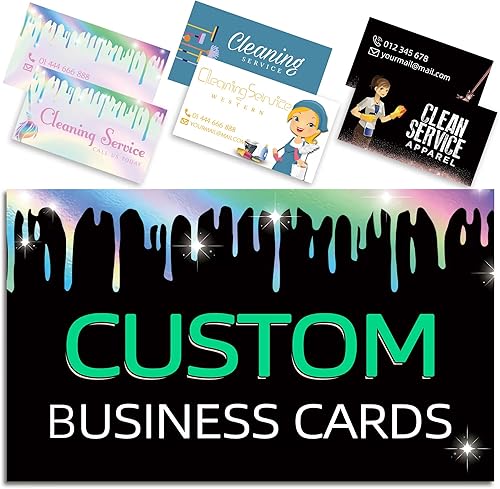 Tarjetas de visita personalizadas con tu logotipo, tarjetas de visita personalizadas, 100 unidades imprimibles de doble cara, tarjetas de visita