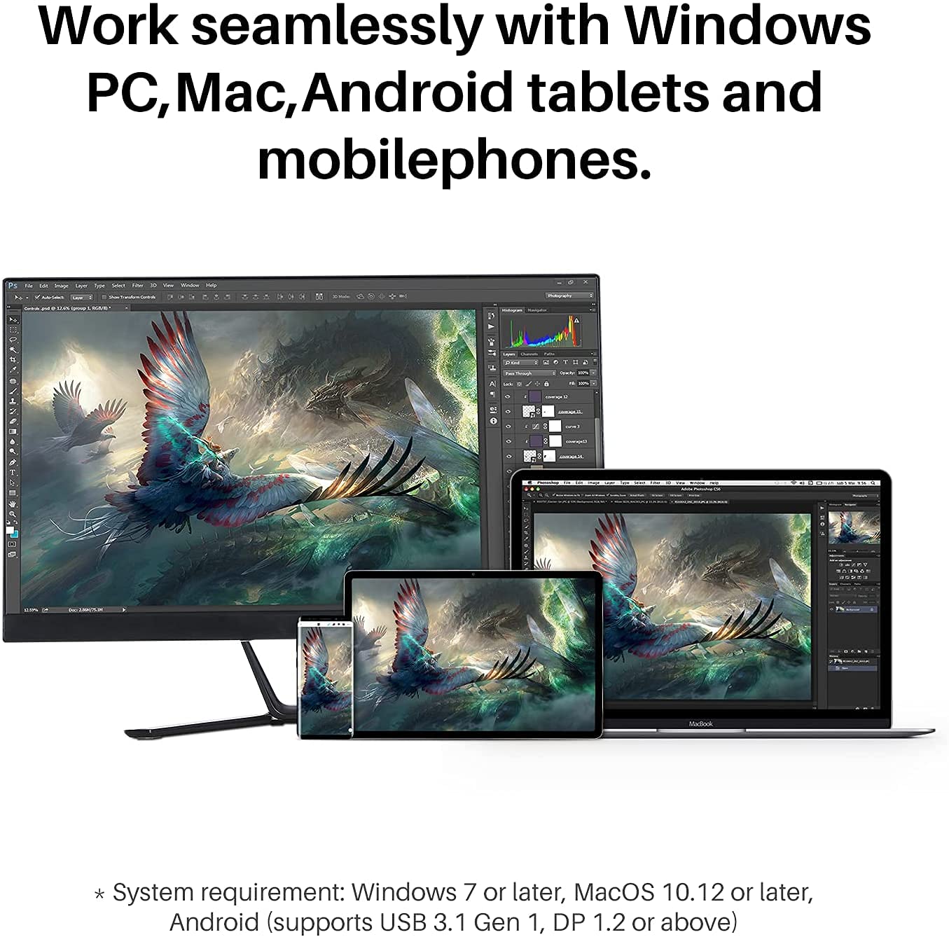 HUION Kamvas Pro 16 Plus 4K UHD Graphics Drawing Tablet with Screen Full Laminated 145% sRGB Art Tablet with Battery-Free Stylus, 15.6-inch Drawing Monitor Work with Linux, Windows PC, Mac, Android 4