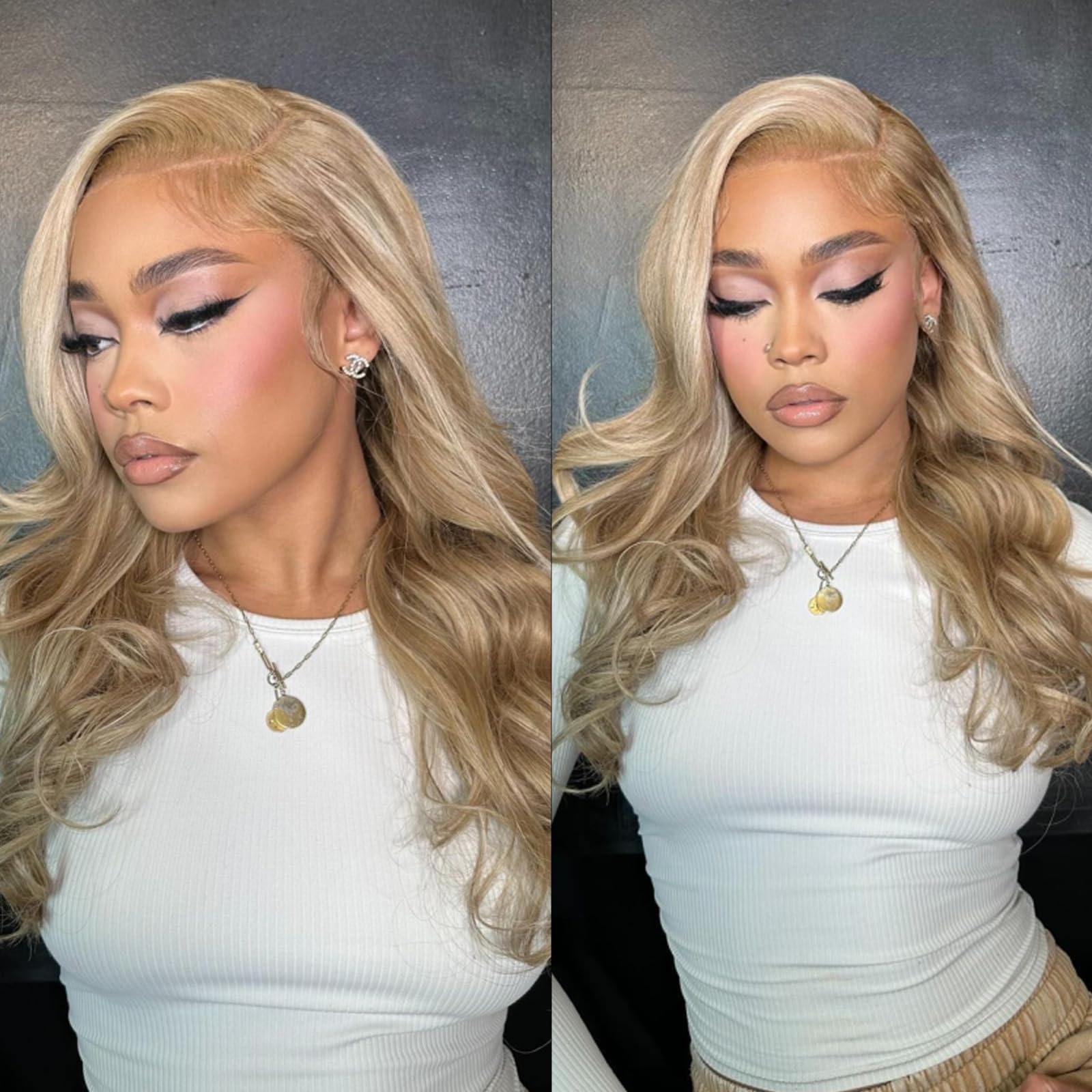 Human hair blend strawberry blonde mixed platinum blonde wig. Amazon.com : Upgrade - Strawberry Blonde Mixed Platinum  main image 3