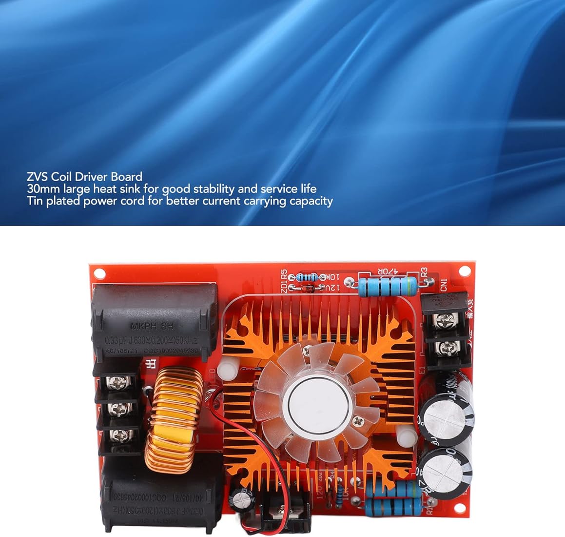 ZVS Driver Board, 12 to 30V High Voltage Coil Heating Board Module ZVS Driver Board, 12 to 30V High Voltage Coil Heating Board Module