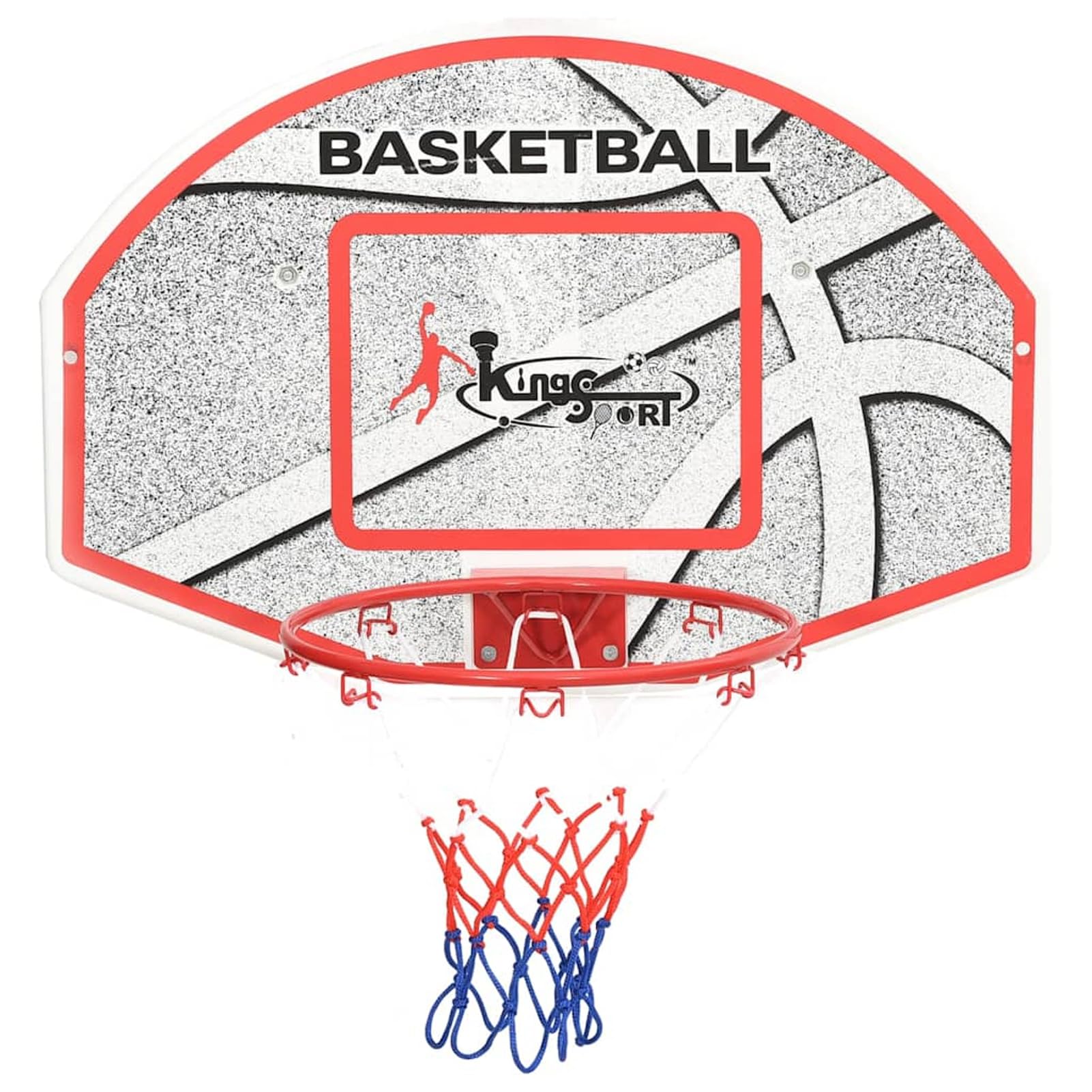 Set Canestro da Basket da Parete 66x44,5 cm,Articoli Sportivi,Sport,Basket,Parti e Accessori canestro Basket,Tabelloni da basket-80352