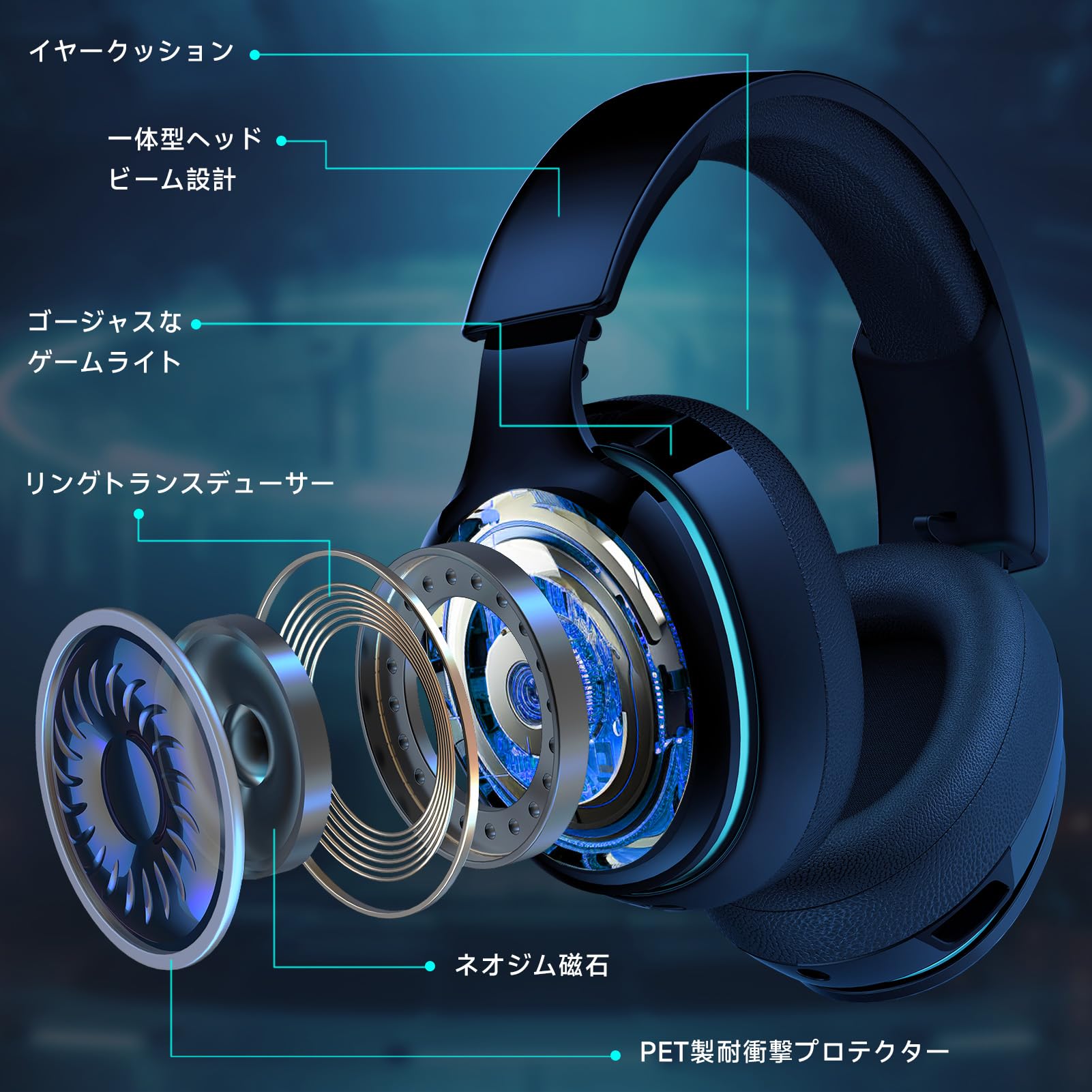 ゲーミングヘッドセット Gvyugke CT300 3セット Amazon.co.jp: Gvyugke CT300 ゲーミングヘッドセット ワイヤレス 2.4G