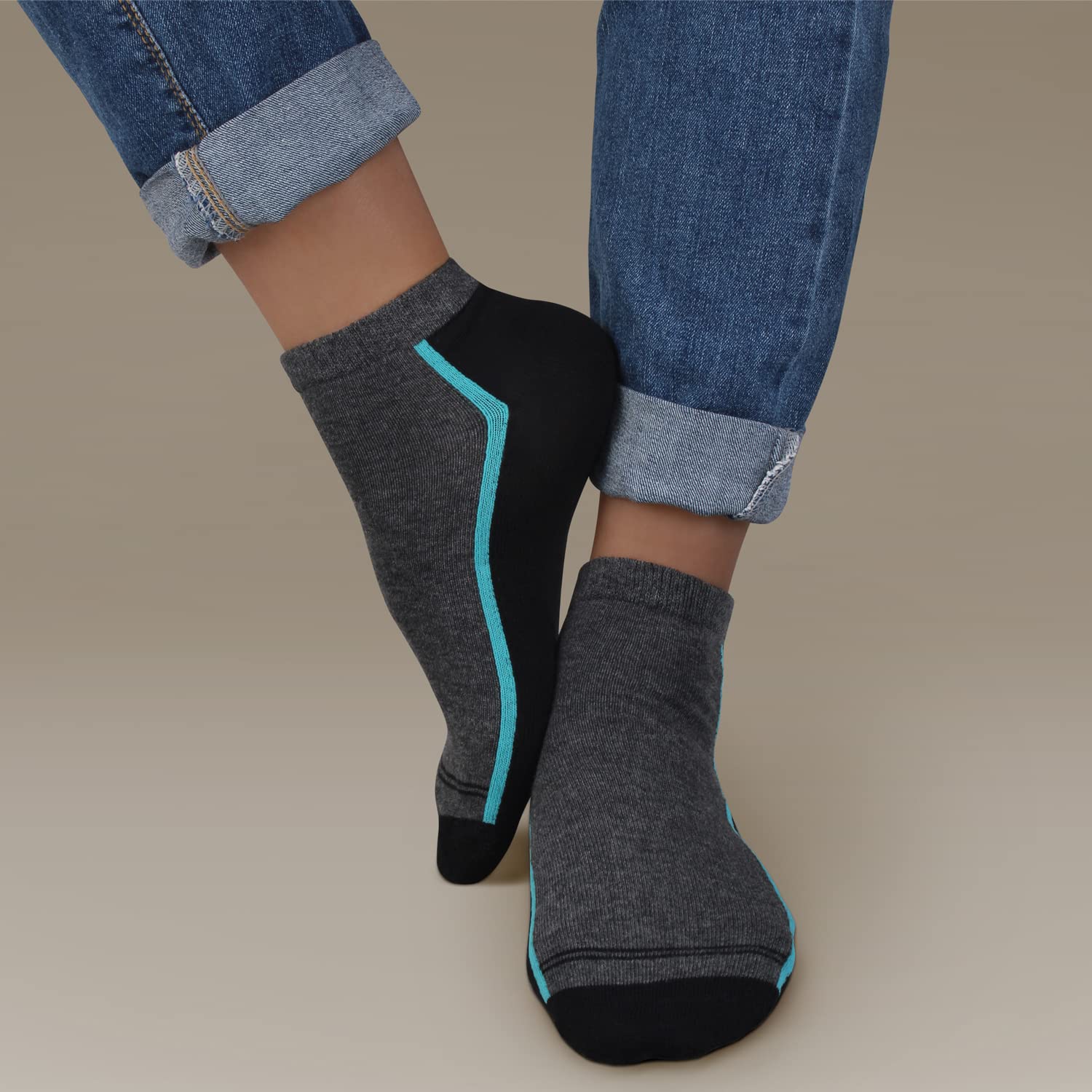 L&K 12 paia Calze da Uomo sportive Sneaker Calzini Cotone comodo multicolore 2121