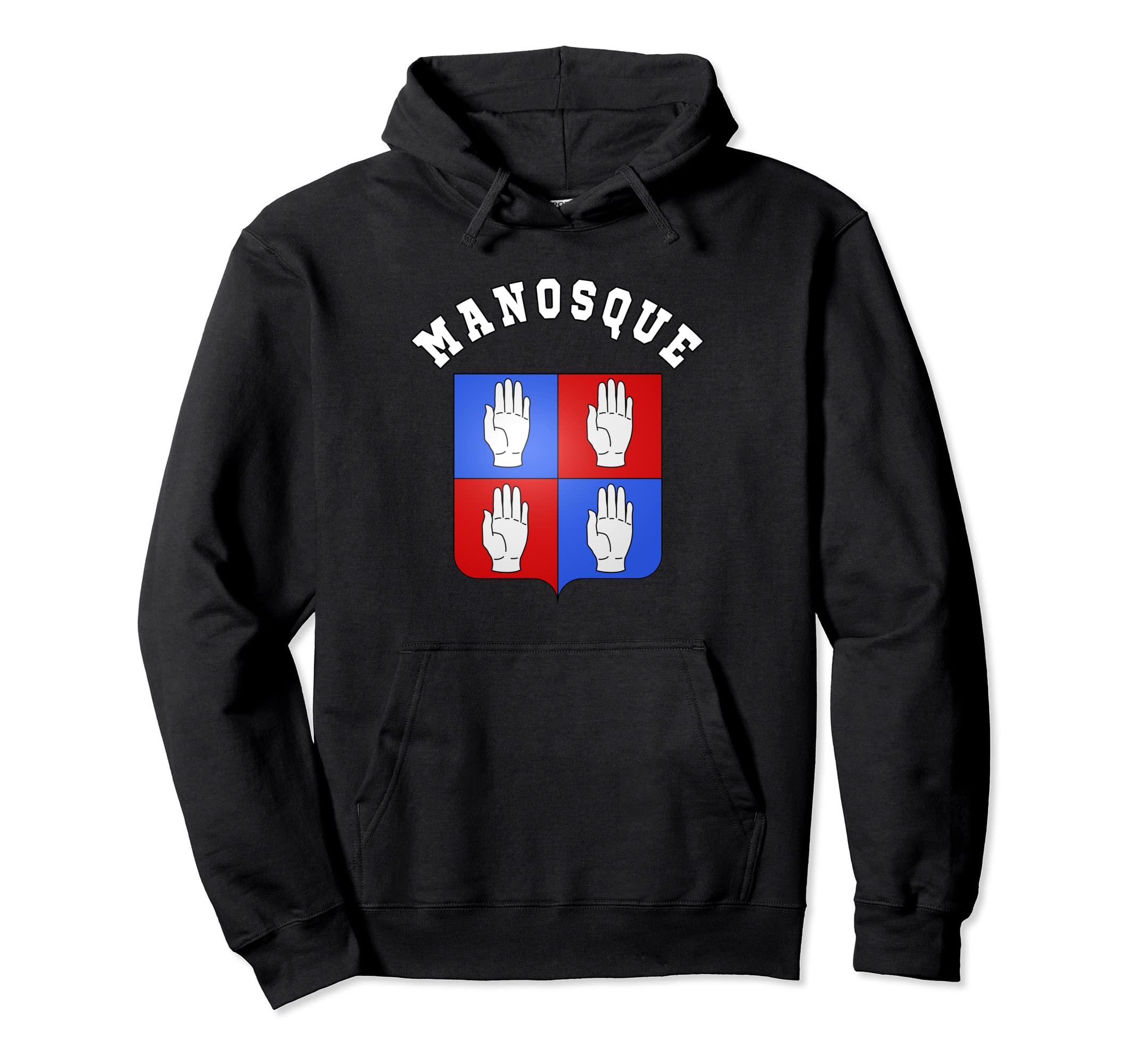 Manosque Coat of Arms Tee Flag Football Tees Pullover Hoodie