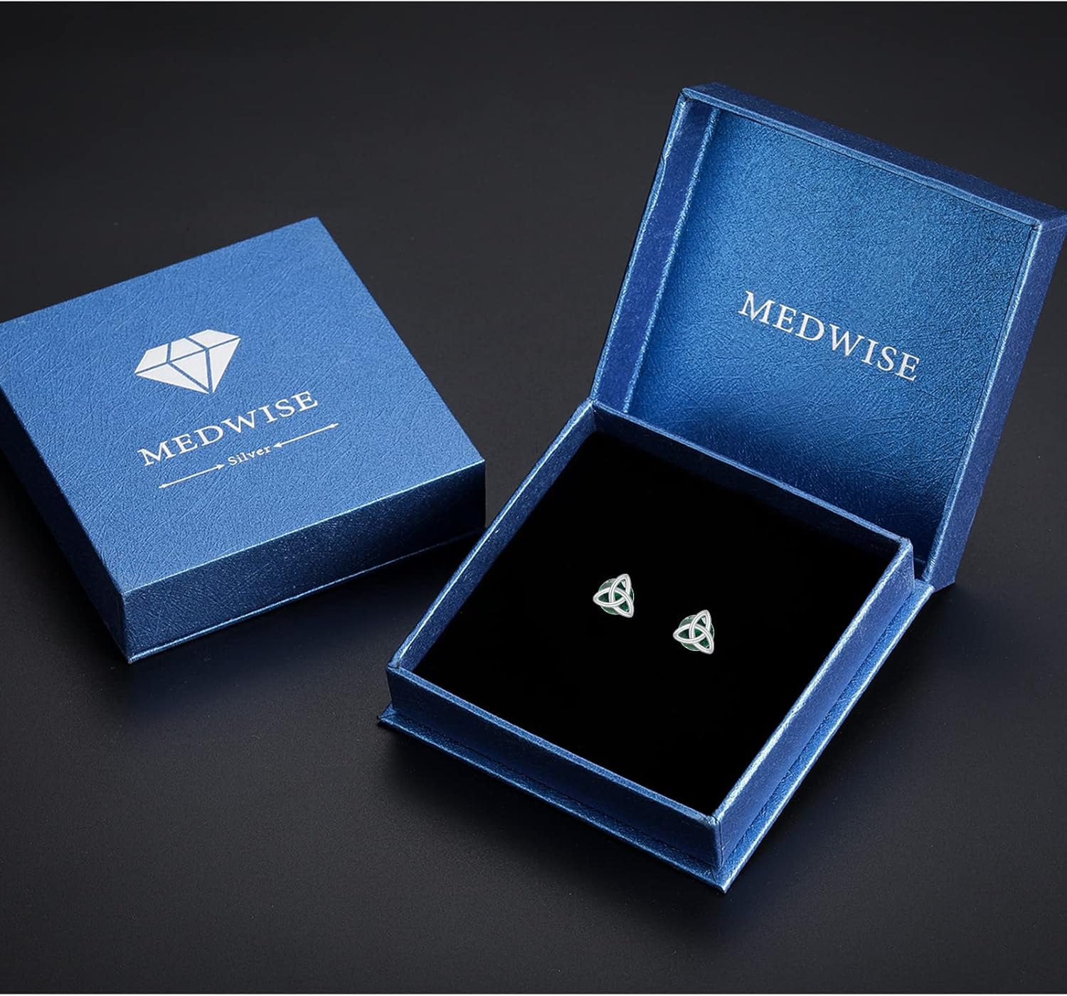 MEDWISE 925 Sterling Silver Birthstone Stud Earrings for Women Birthday Jewelry Gifts for Daughter Mother Women Valentines Day Gifts for Her - Image 7