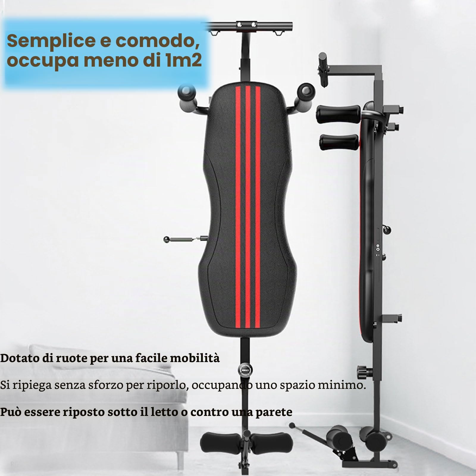 Panca per Allungare la Schiena, Neck Stretch Traction Table, Panca per barella, per Allungamento della Schiena con Trazione Cervicale, Stretching e Rilassamento del Corpo