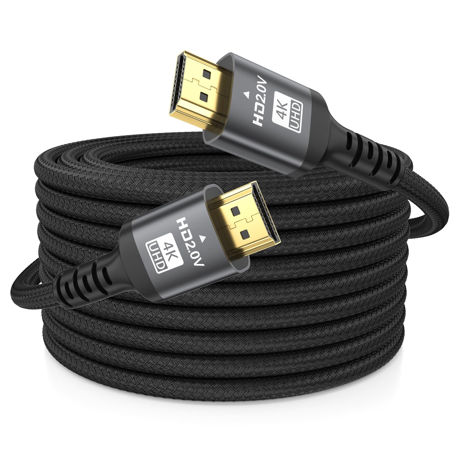 4K HDMI 65ft Cable Ultra High Speed HDMI 2.0 Cable 4K@60Hz 18Gbps 3D ARC Gold-Plated Connectors Ethernet Audio Video Return HDMI Cable, Used for UHD TV Monitor Laptop Xbox/PS4/PS5/HDTV ect.