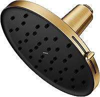 Vista 9 de Moen 220R3BN Verso - Cabezal de lluvia ajustable de 9 pulgadas de diámetro, rendimiento ecológico, resistente a manchas, níquel cepillado