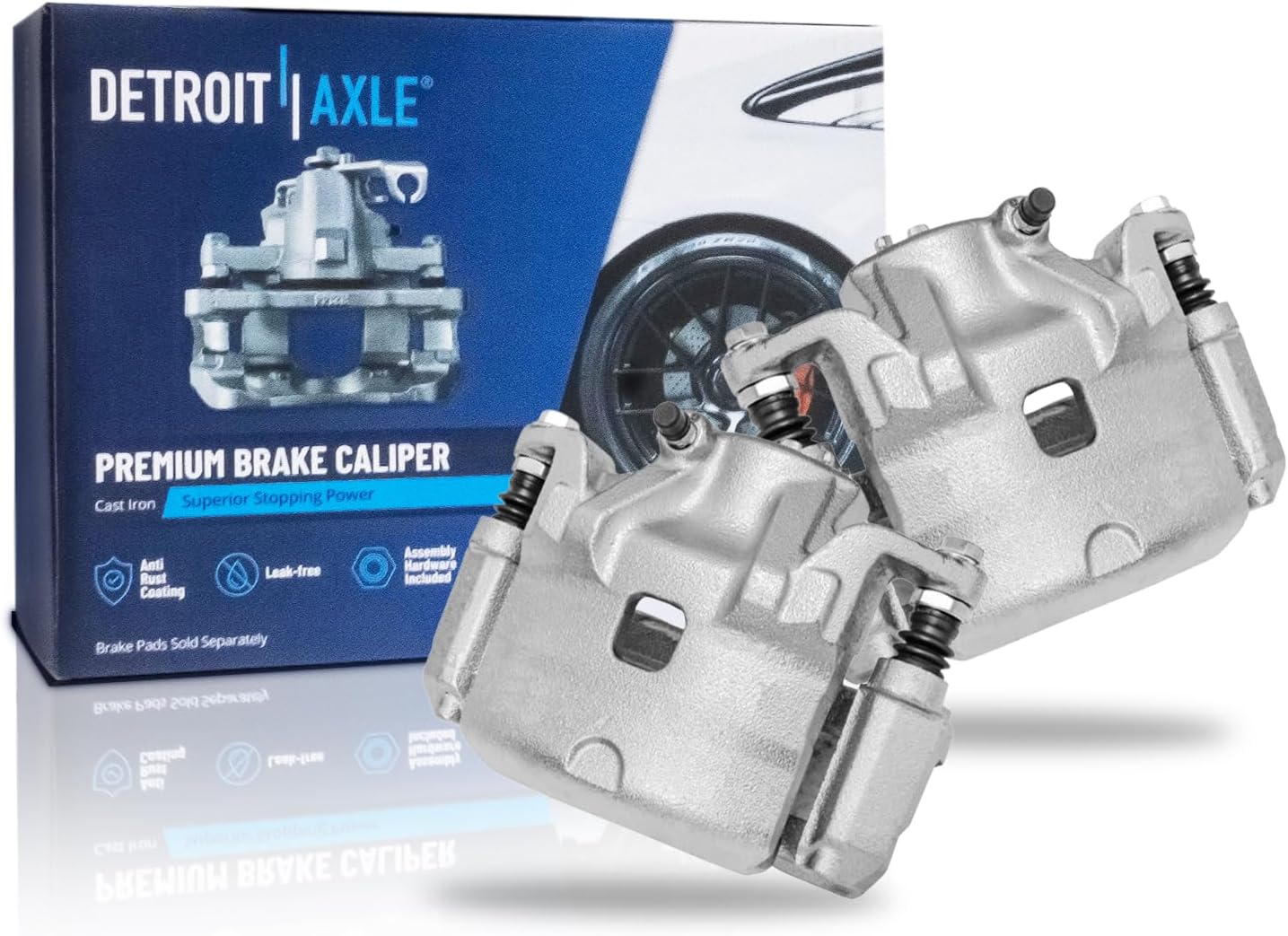 Detroit Axle - Front 2pc Brake Calipers for 07-10 Nissan Sentra Altima, 2 Disc Brake Calipers Assembly 2007 2008 2009 2010 Replacement