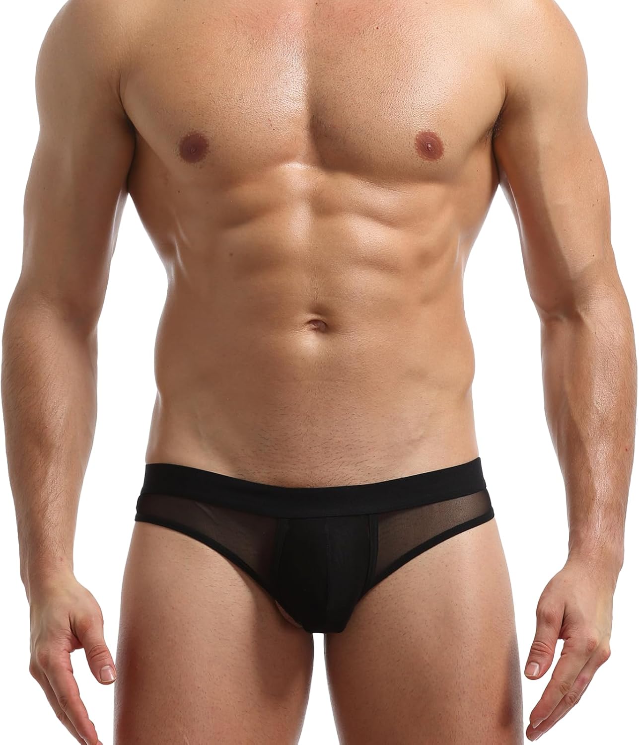 Men's Thong Underwear - Sheer Mesh T-Back Breathable & No Squeeze Design for Gym & Daily Wear - Image 2