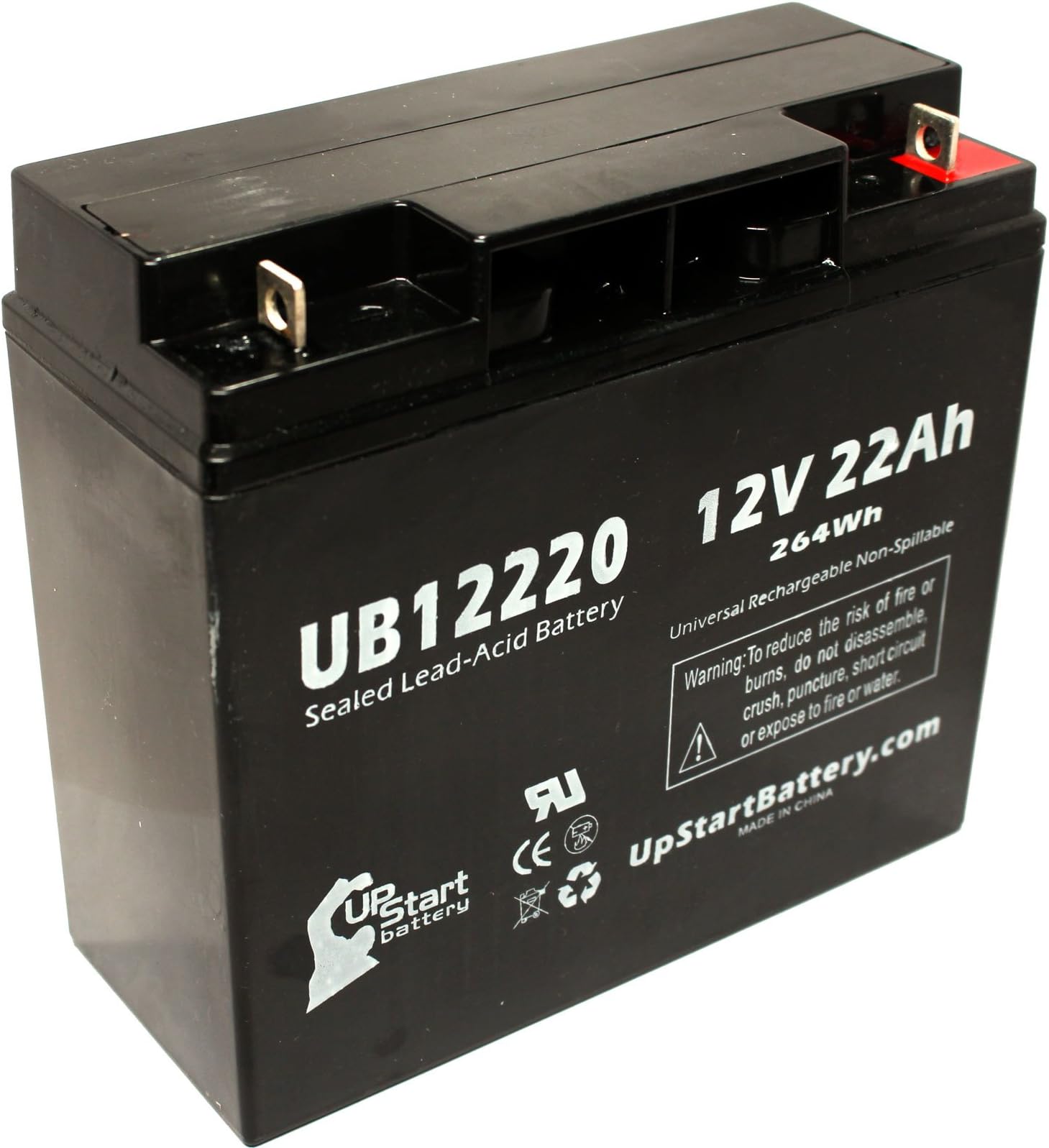 Replacement for APC DELL SMART-UPS 1500VA USB DLA1500 Battery - Compatible UB12220 Universal Sealed Lead Acid Battery (12V 22Ah 22000mAh T4 Terminal AGM SLA)