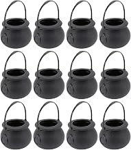 BESPORTBLE 12 Pcs Halloween Mini Candy Kettles Cauldron Handheld Candy Bucket for Halloween Party Hanging Props (5x7cm)
