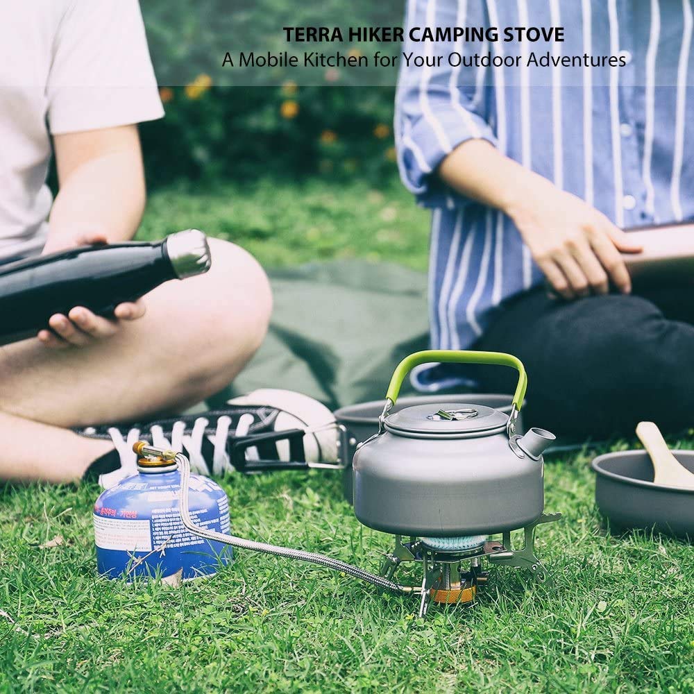 Portable Mini Camping Stove Fishing Stoves Ultralight Backpacking Cookware Hiking Cooker Butane