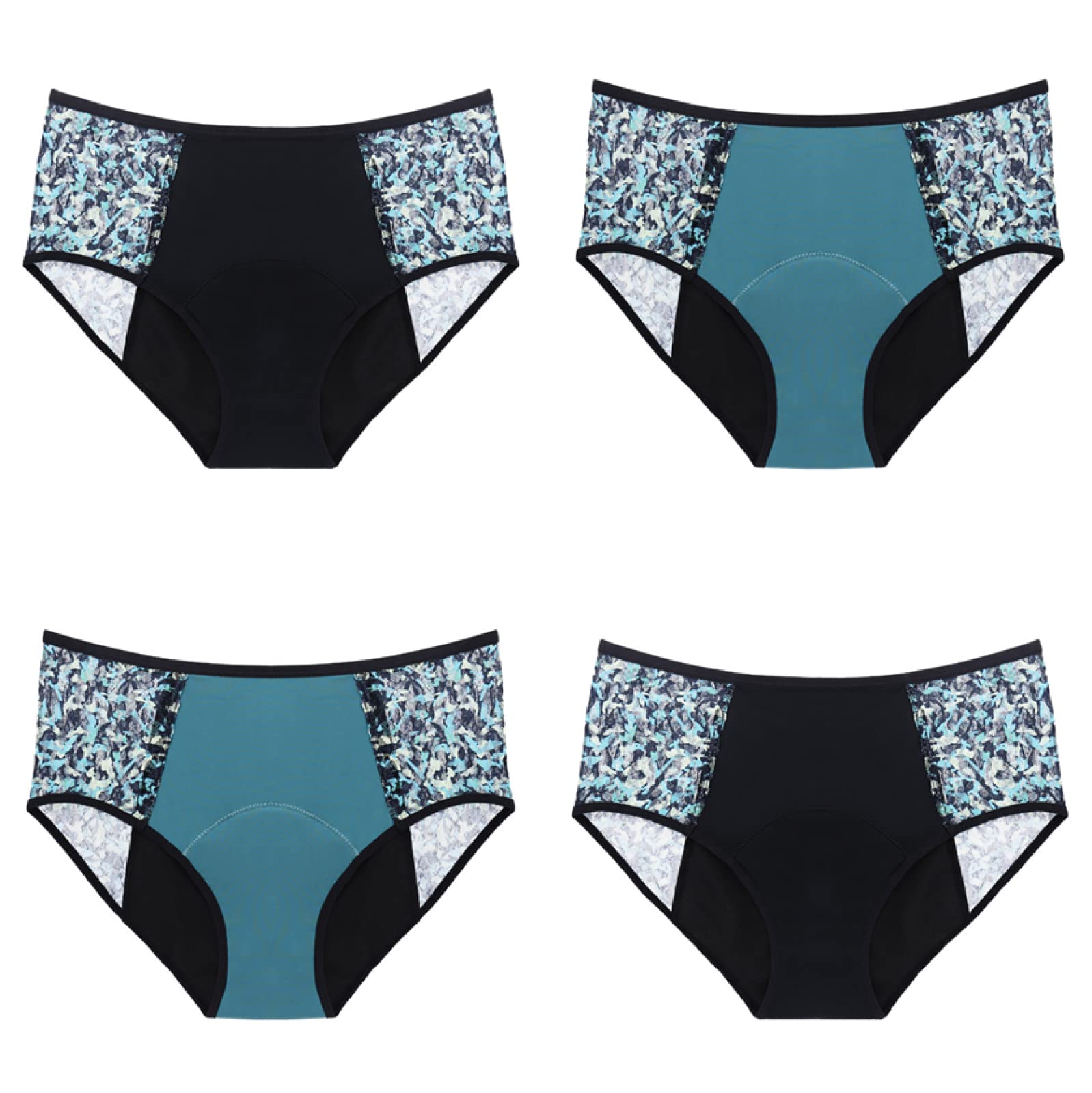 culotte femme 2/4 pièces pantalon physiologique bas fichier aspiration instantanée étanche absorption d'humidité serviette hygiénique tante slips
