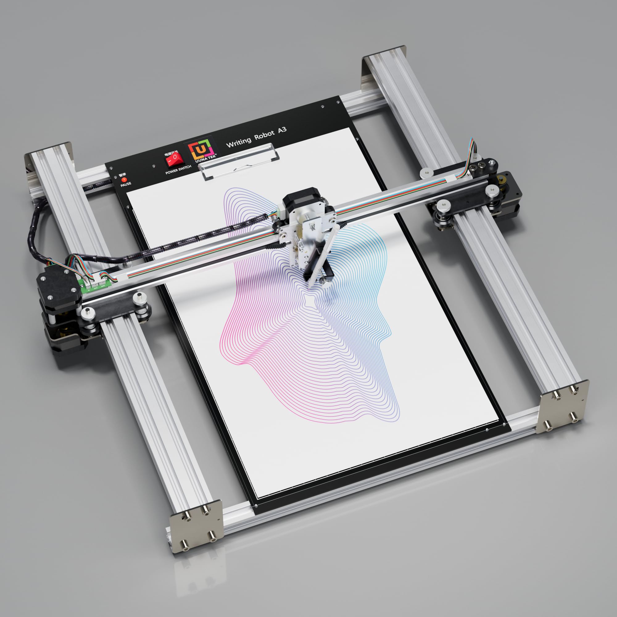 UUNA TEK iDraw 2.0 XY Pen Plotter Drawing Machine with Base Plate