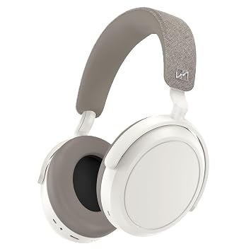 Sennheiser Momentum 4 Wireless Over Ear Headphones, German Design, ANC, 60h Battery, Customizable Sound, 4 Digital Mics for Crystal-Clear Calls, Multipoint Connectivity, 1 Yr Warranty, White