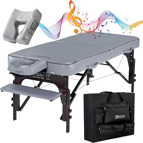 Vista 11 de Master Massage Montour Lx - Mesa de masaje portátil de 30 pulgadas con espuma viscoelástica de 3 pulgadas, mesa de masaje plegable, cama de belleza