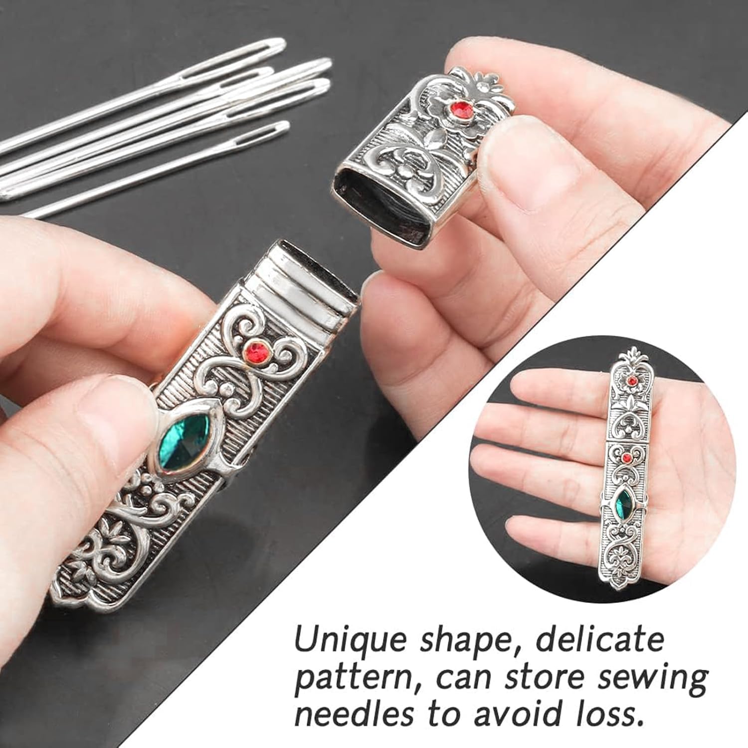 YUYTE 5pcs Seam Ripper Unpicker Kit, 5pcs Embroidery Scissors Kit with Alloy Thread Scissors SOR for Needlework Tool Craft Hemlines, Pocketing Set for Needlework Vintage Embroidery