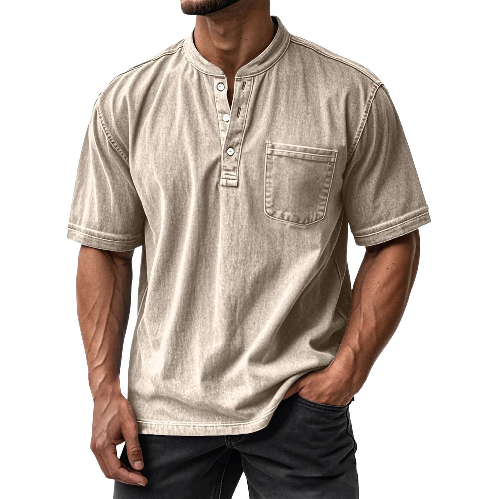 Chemise chic oversize rose en coton textured de haute qualité - 5