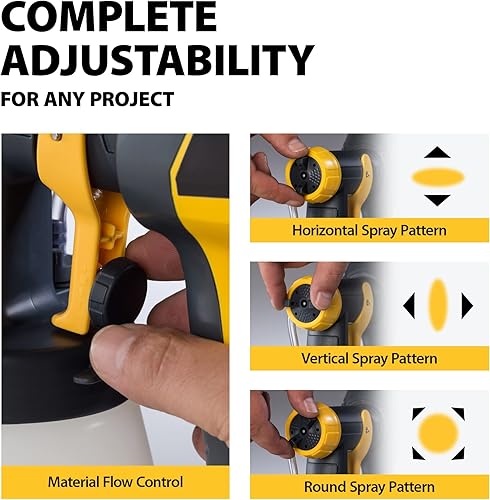 Miniatura 3 de Wagner Spraytech 2419326 Control Spray QX2 HVLP Pulverizador de manchas de mano, ideal para teñir vallas, cubiertas, celosías y más, 3 patrones de
