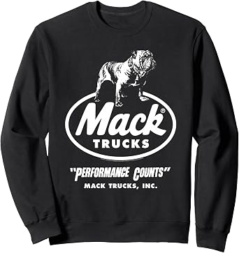 Mack Trucks Performance Counts Bulldog Logo Trucking Sweatshirt