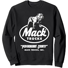 Mack Trucks Performance Counts Bulldog Logo Trucking Sweatshirt