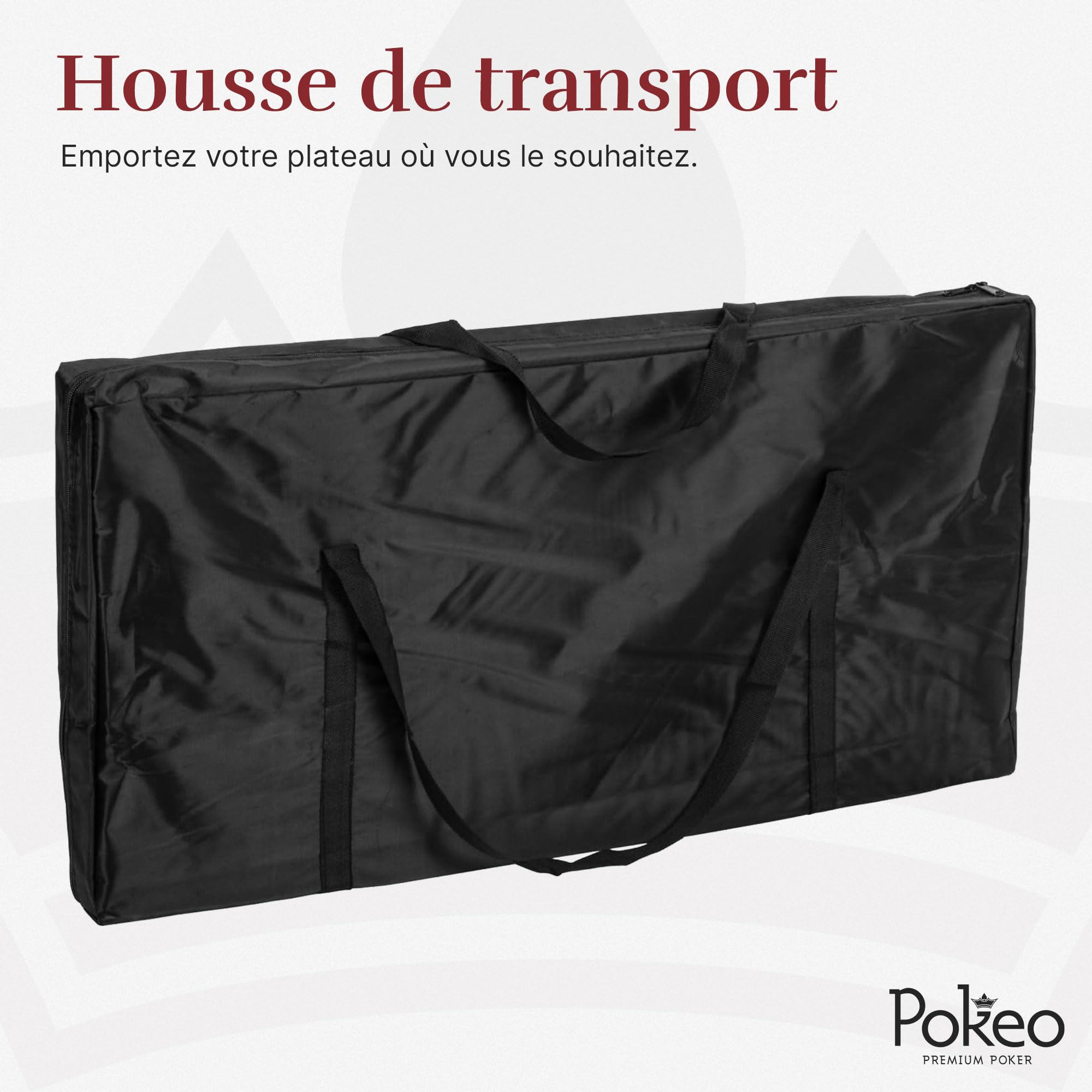 Bandeja de póquer plegable rectangular verde con portavasos