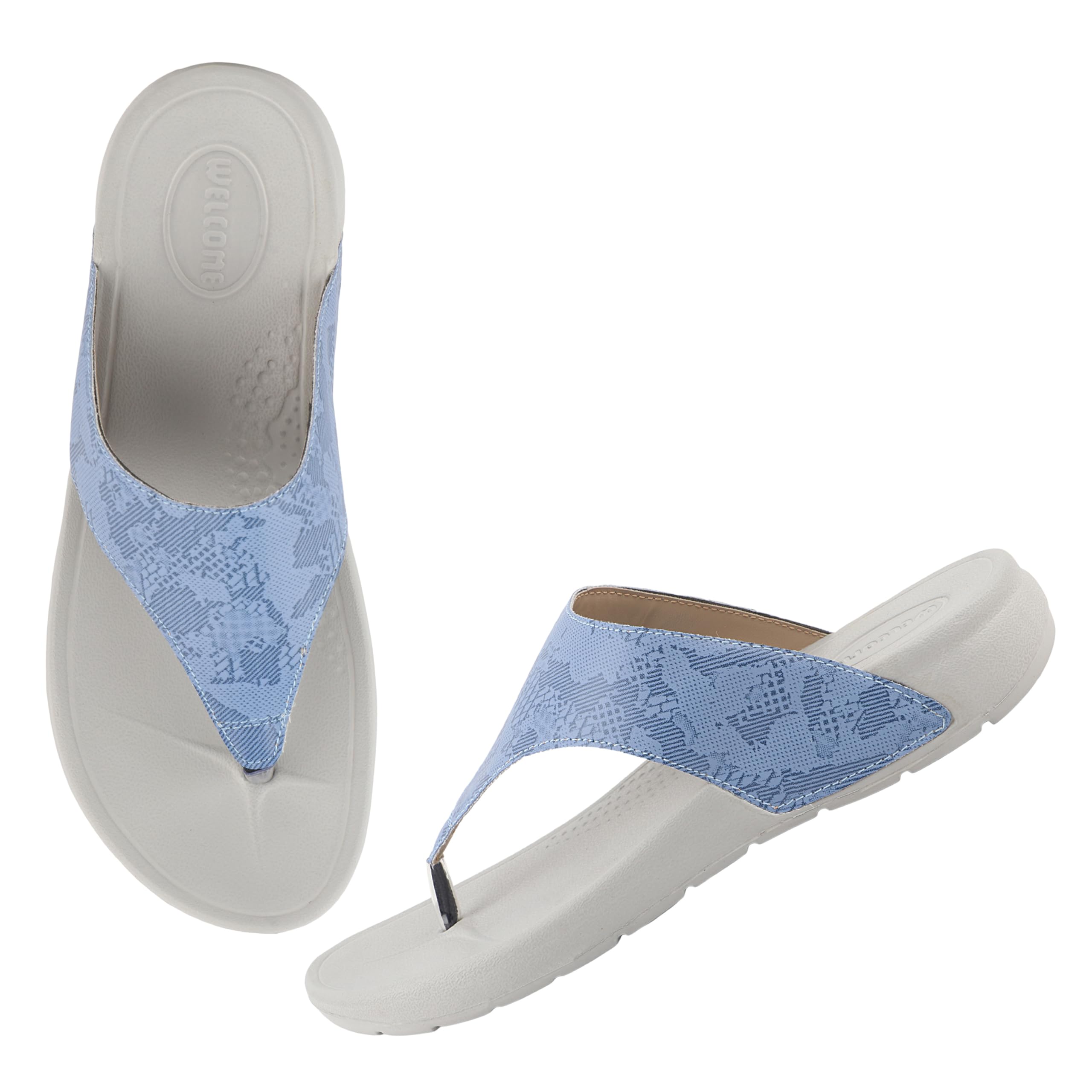 urjo womens Fm-104 Lightweight Super Flexible Arch Support Durable Stylish Dailywear Slippers/Flipflops By Welcome Slipper-picture-13