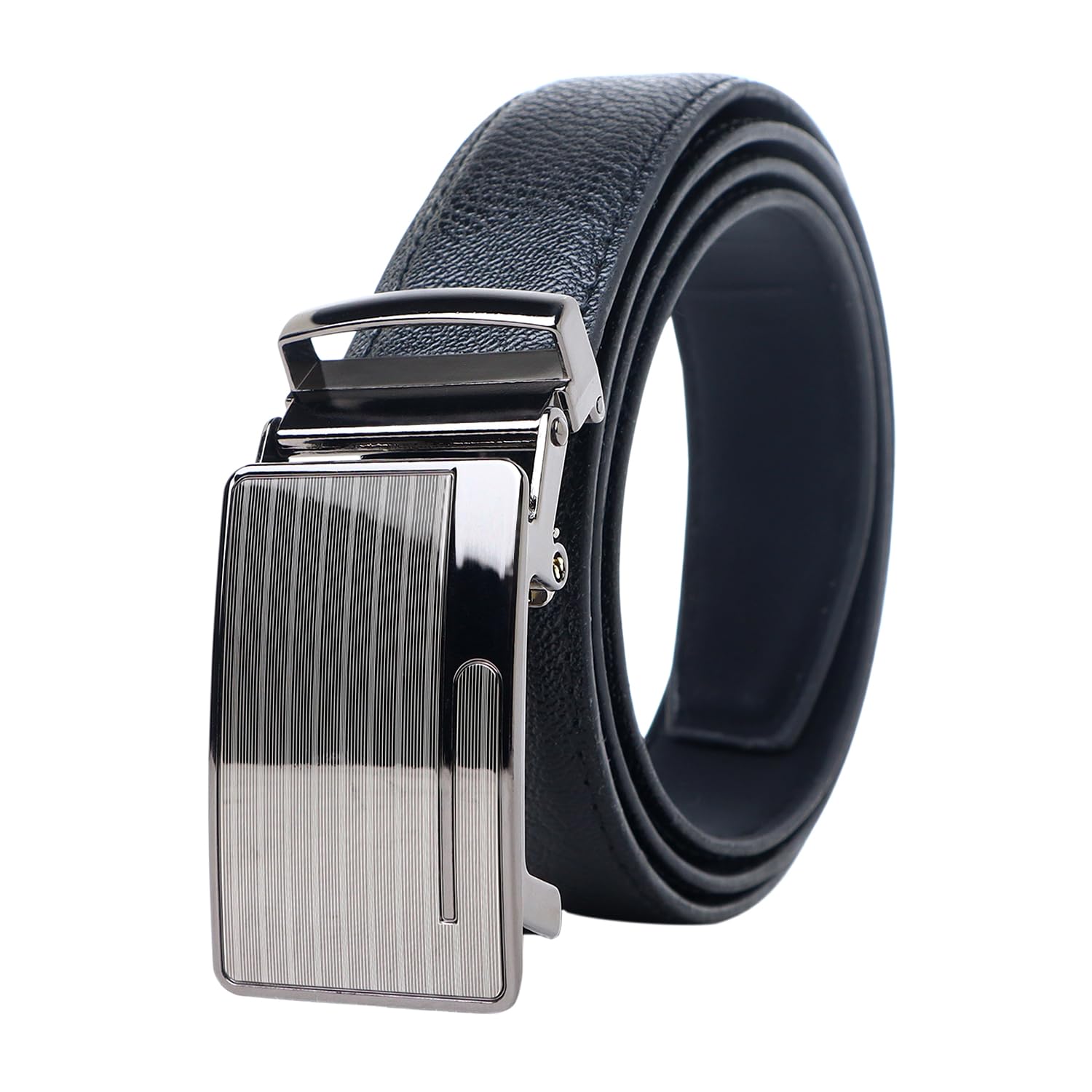Buy Zacharias Men's Synthetic Leather Belt (A-252-13_Black_30