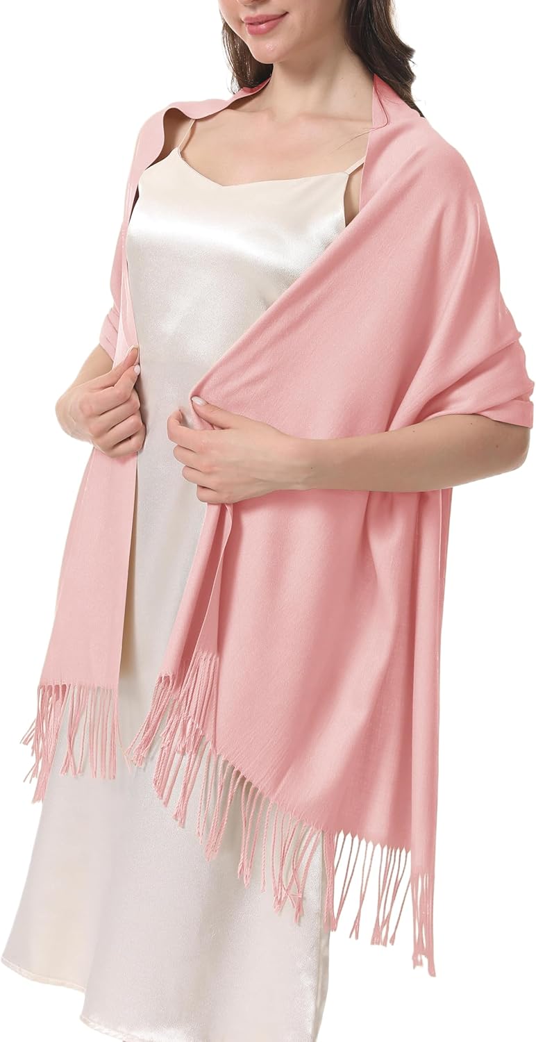 Pashmina Shawls Wraps for Evening Dress Women's Warm Scarf Bridesmaid Wedding Bridal Gifts Large Winter Scarves - Image 2