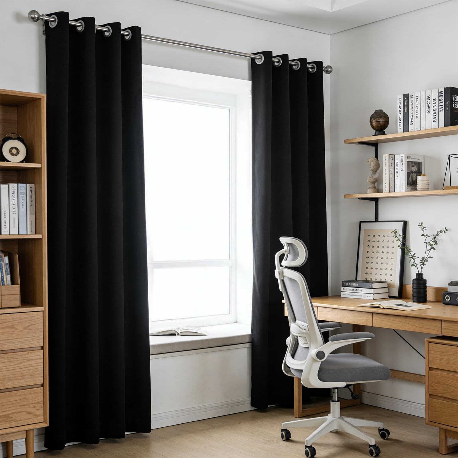 Amazon｜間仕切りカーテン 265 x 190 cm 遮光おしゃれ遮像断熱熱防寒