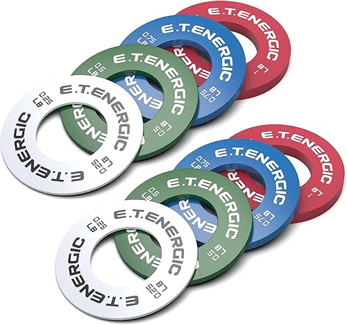 E.T.ENERGIC Fractional Weight Plates Set, Odorless Micro Weight Plates for Olympic Barbells for Change Plates Strength Training