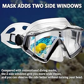 Diving mask Anti-Fog Swimming Snorkel mask Suitable for Adults Scuba Dive Swim Snorkeling Goggles Masks