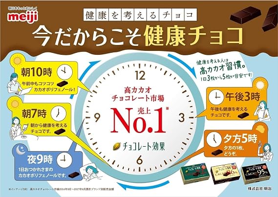 Chocolate Kouka Meiji Cacao 72% Honey-Glazed Orange Peel Pouch, 34 g x 10 Pouches