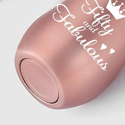 Miniatura 9 de Diztoud Regalos de cumpleaños 50 para mujeres, decoraciones de cumpleaños 50, 50 y fabulosos, regalos de 50 años para ella, mejores amigas, mamá,