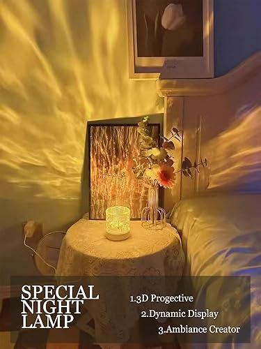 Miniatura 4 de Lámpara de mesa 3D, lámpara de noche RGB Arclic, luz nocturna 3D con control táctil y control remoto, funciona con pilas, iluminación regulable para