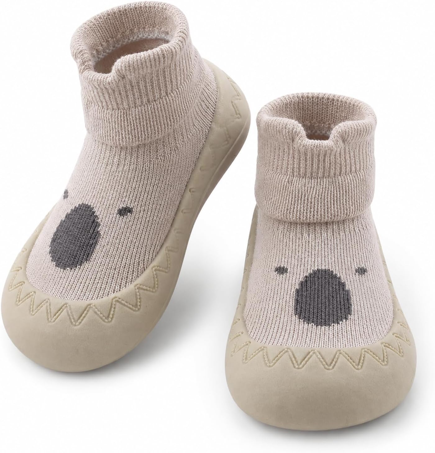 Exegawe Baby Sock Shoes Non-Slip Toddler First Walking Shoes for Boys Girls