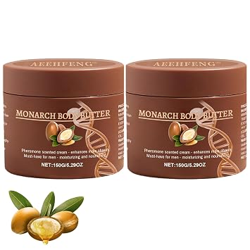 Body Butter for Men, Advanced Natural Body Butter, King Cologne Body Butter-150g, Moisturizing and Lightweight, Long-Lasting Fragrance, Suitable for All Skin Types 2 Bottle